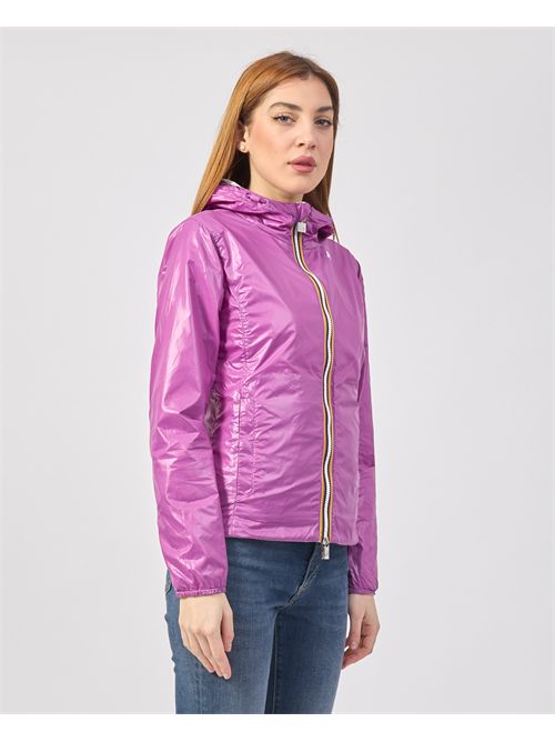 Lily plus reversible women's short jacket K-WAY | K41317W-LILY PLUS.2 DOUBLEB0E